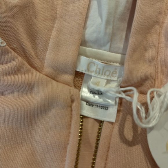 Chloe Kids Track Logo Jumpsuit NWT Sz 4 - Picture 5 of 5